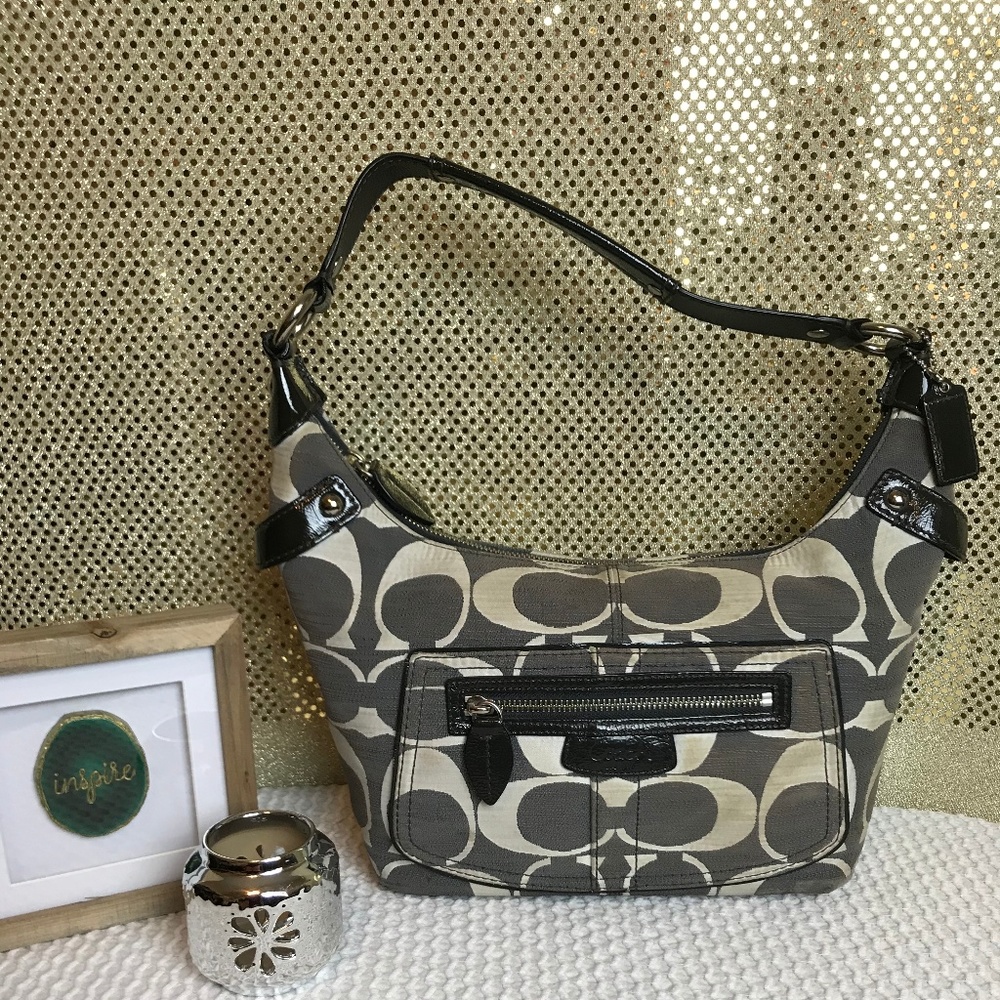 Coach Penelope Shantung Signature Hobo